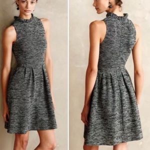 Ganni Anthropologie Tweed Dress small